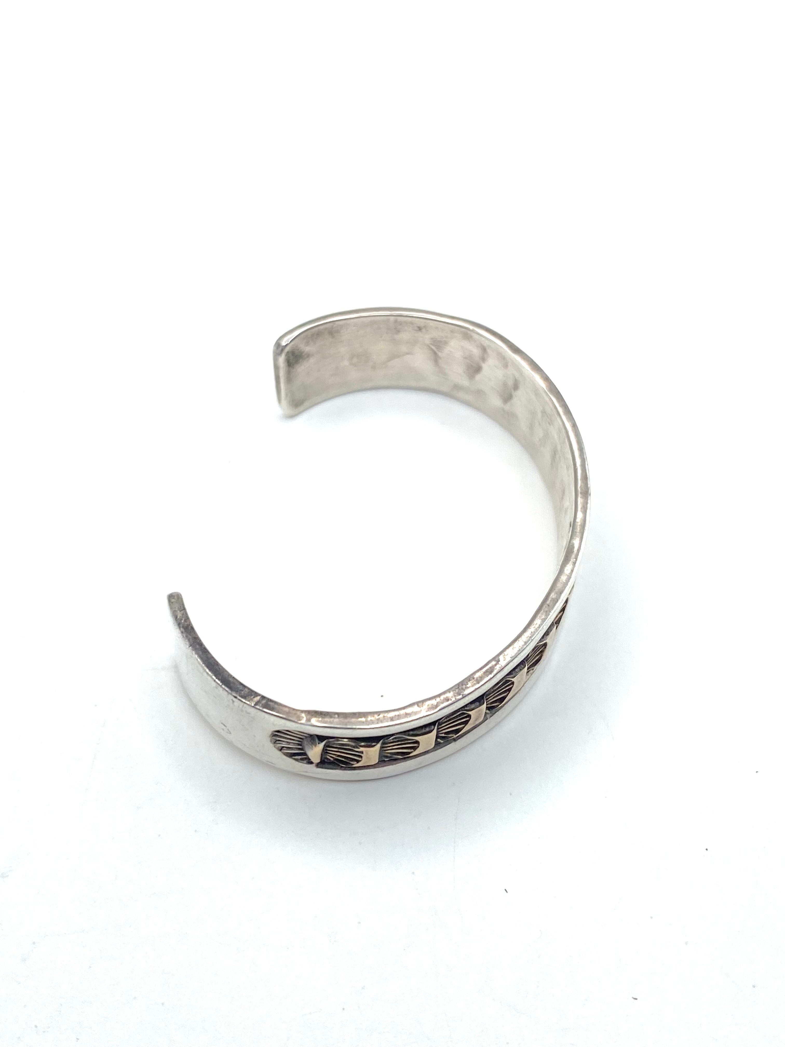 VTG Sterling Baby Bracelet Petite 12K Gold Filled Heavy Gage Native American