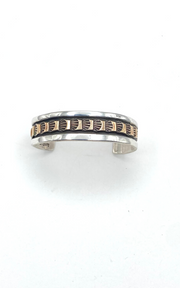 VTG Sterling Baby Bracelet Petite 12K Gold Filled Heavy Gage Native American