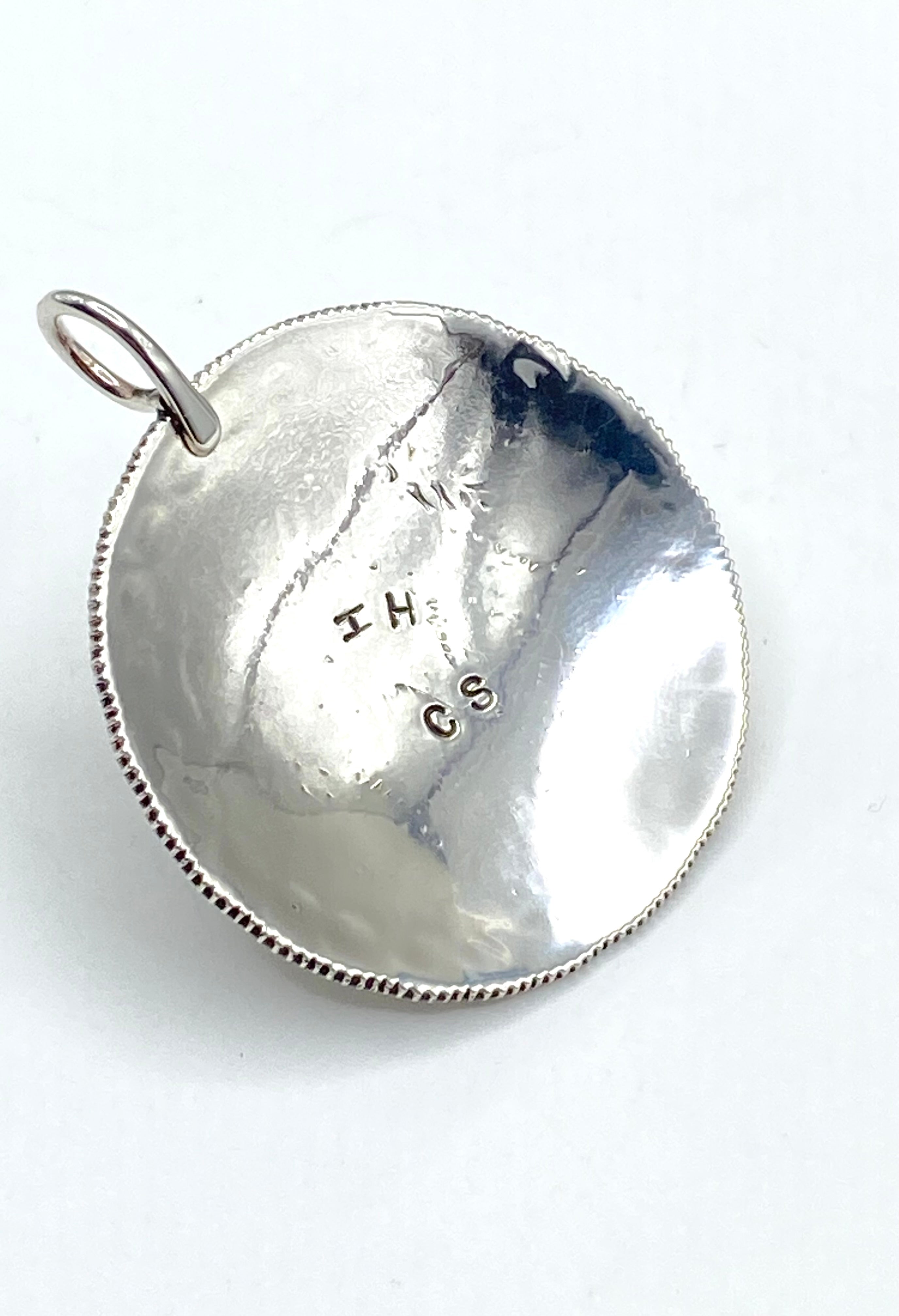 Ivan Howard Coin Silver Pendant Royston Turquoise Navajo Native American