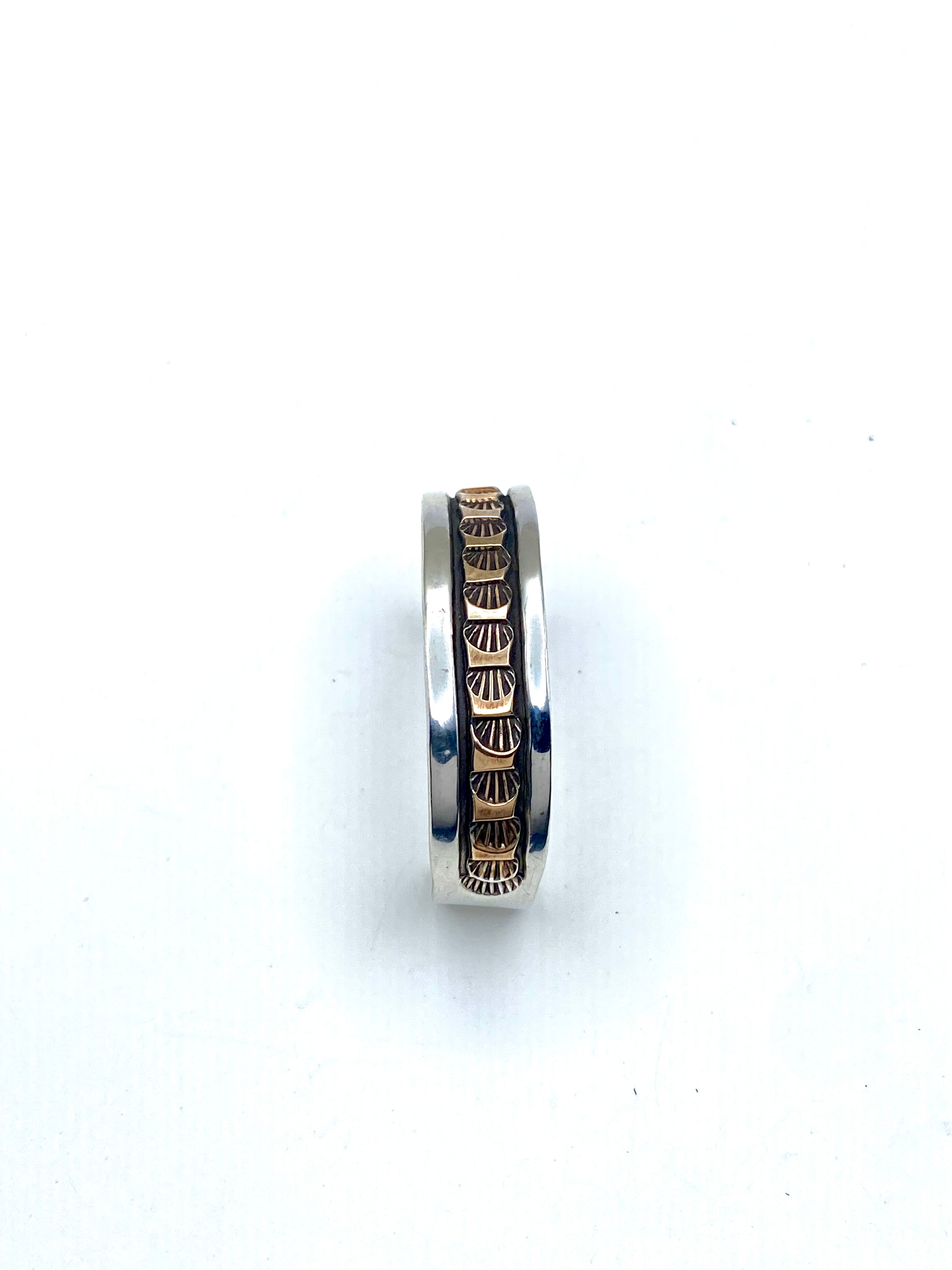 VTG Sterling Baby Bracelet Petite 12K Gold Filled Heavy Gage Native American